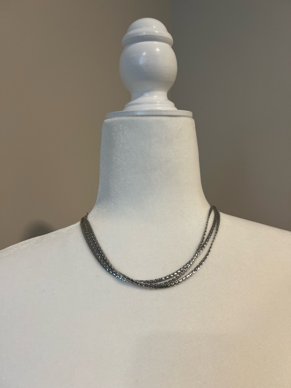 NWT Lia Sophia Silver Classified Necklace